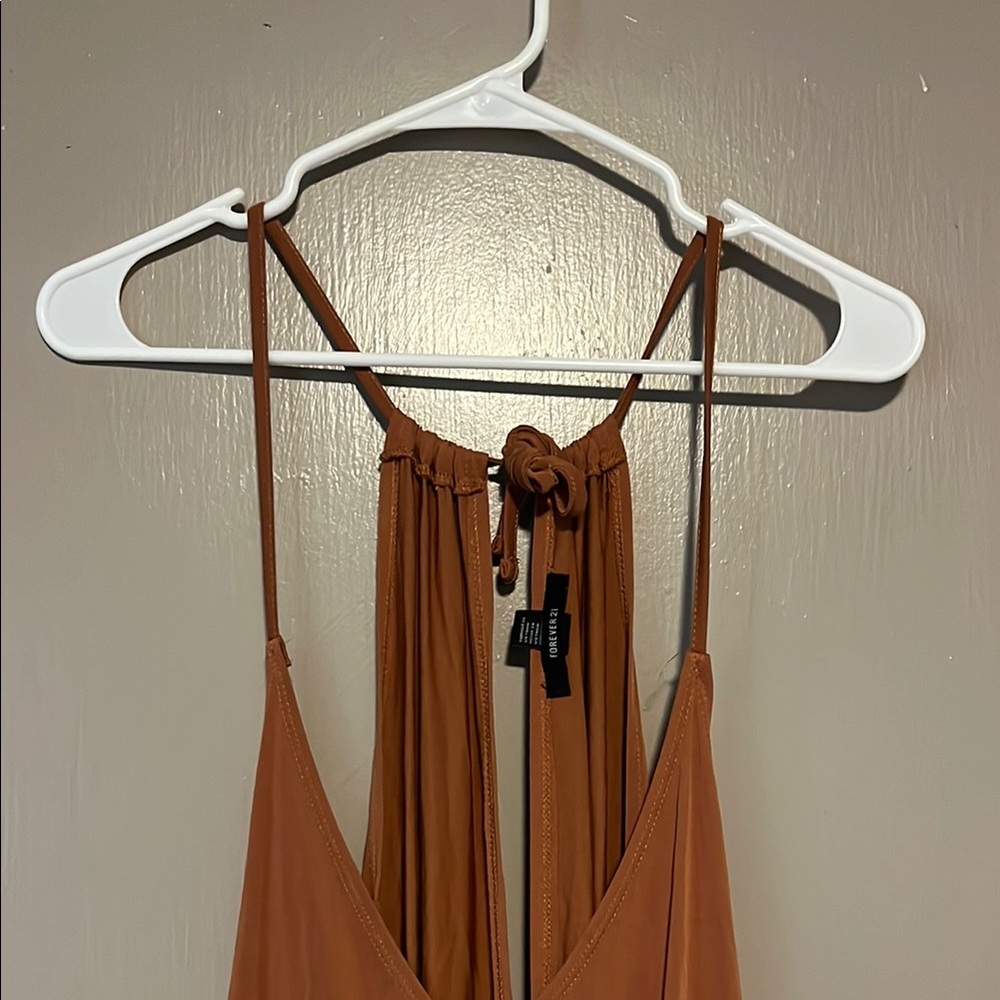Rust Orange Strappy Dress